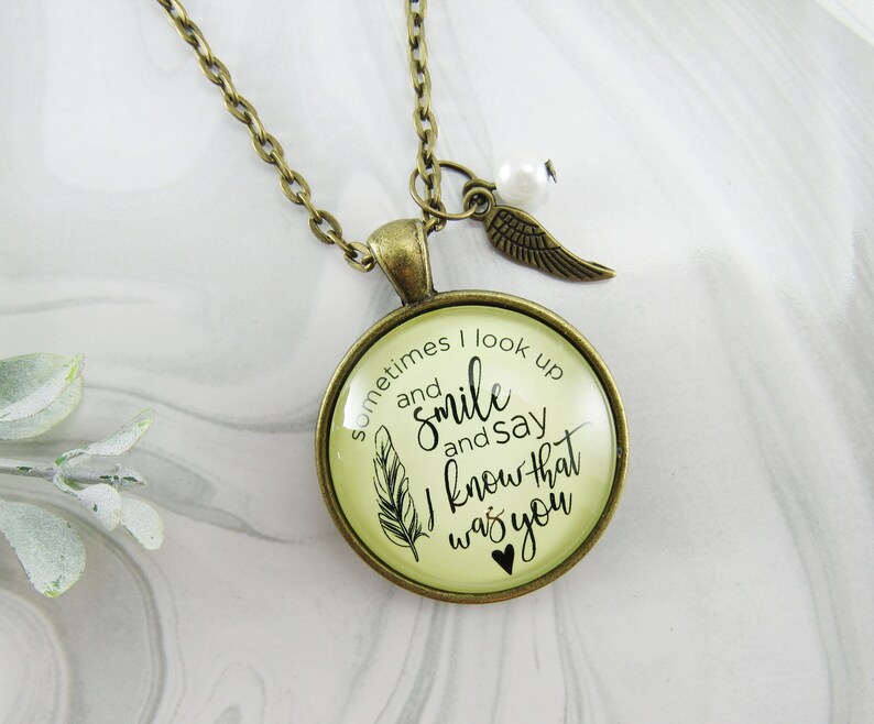 Memorial Necklace Keychain Sometimes Times I Look up Missing Etsy