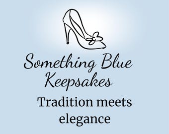 Wedding Bouquet Something Blue Stick Pin for Bride | Sparkling Rhinestone Bridal Brooch | Gift Packaged with Bonus Keepsake Jewelry Pouch