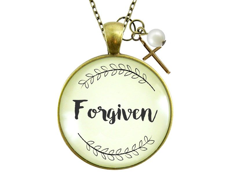 Forgiven Faith Pendant Survivor Necklace Because God is Good - Etsy