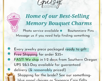 FAQ About Gutsy Goodness Handmade Pendant Message Jewelry including Packaging, Shipping, Photo Frame FAQ and Photo Service vs DIY