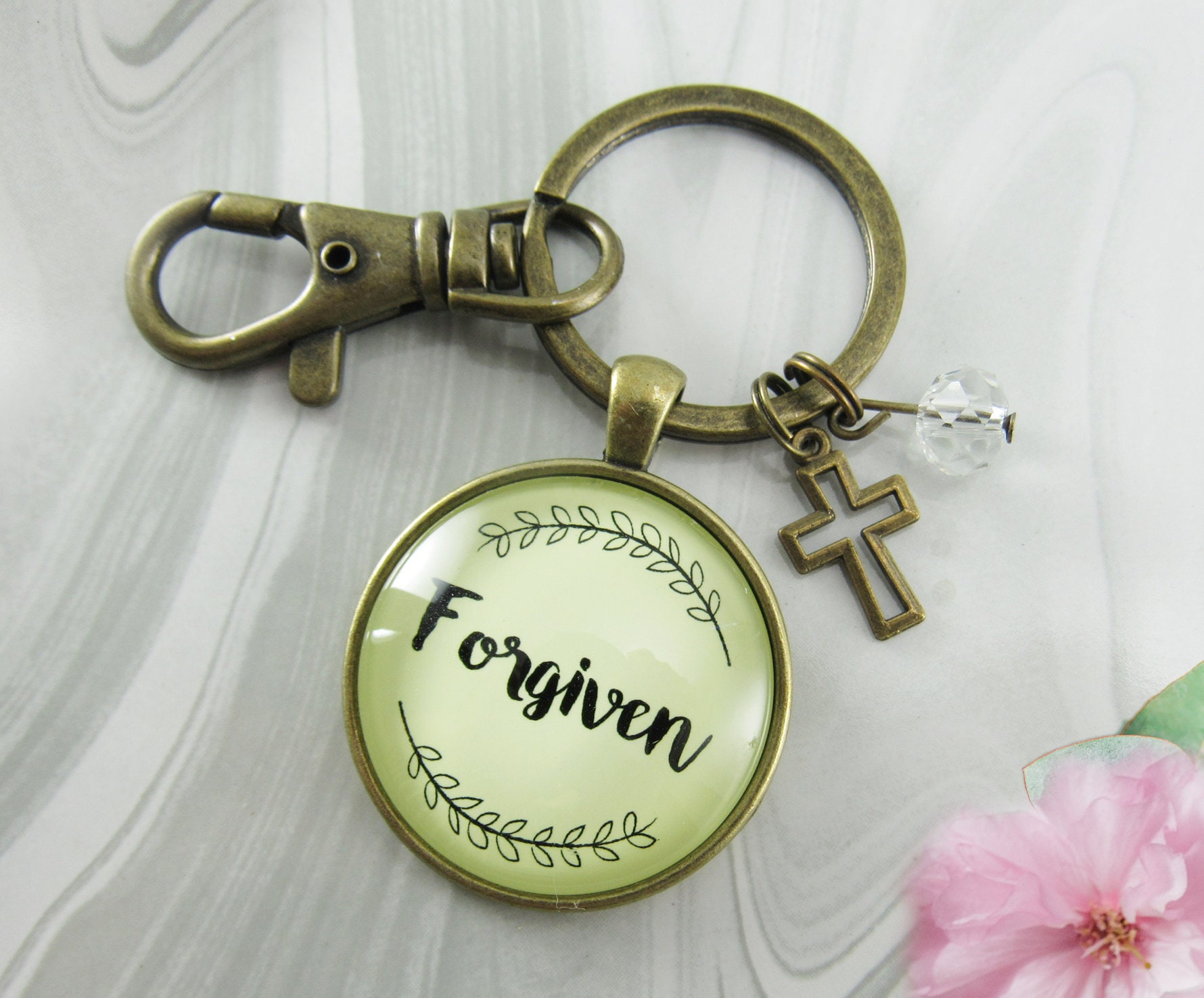 Forgiven Faith Pendant Survivor Necklace Because God is Good | Etsy