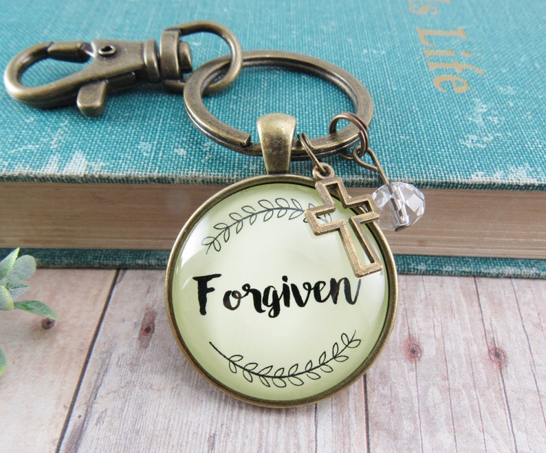 Forgiven Faith Pendant Survivor Necklace Because God is Good - Etsy