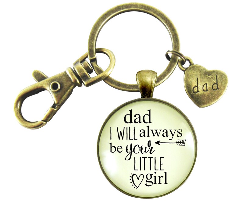 Dad From Daughter Keychain Wedding Day Gift Dad I Will Always Etsy