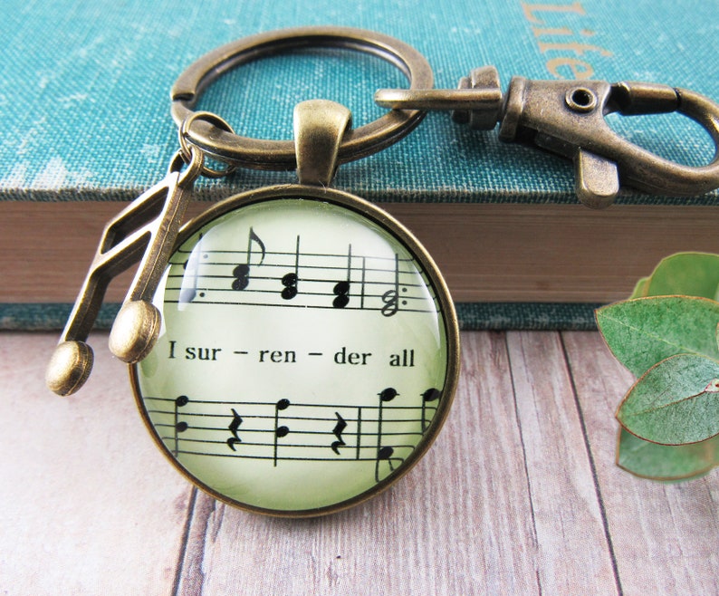 I Surrender All Hymn Necklace God Is Greater Hymnal Jewelry Etsy I surrender all hymn necklace god is greater hymnal jewelry etsy