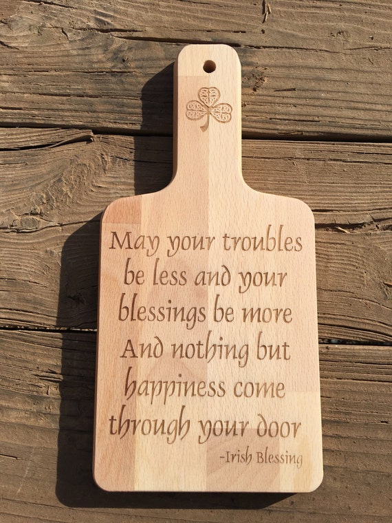 Irish Blessing Cutting Board Irish retirement blessing | Etsy