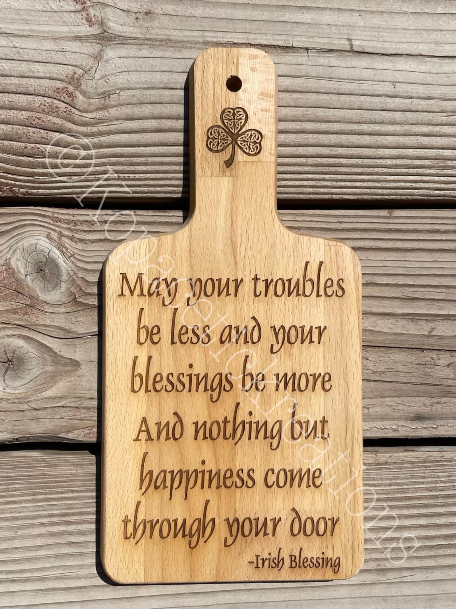 Irish Blessing Cutting Board Irish Retirement Blessing Cheese Board