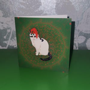 Rescue Cat Fred-kerstkaart.