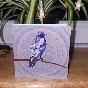 Carte de mandala Witchy Crow.