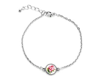 Mini pulsera PEONÍAS