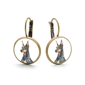 Drop earrings DOBERMAN