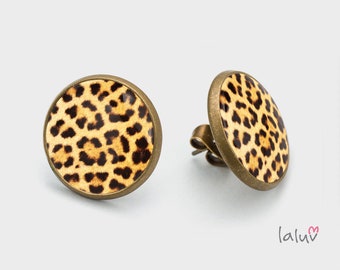 Stick earrings LEOPARD