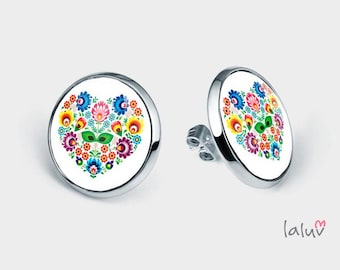 Stick earrings LOVE SLAVIC