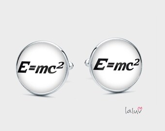 Spinki do mankietów E=MC2