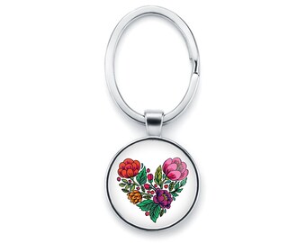 Keychain LOVE FLOWERS