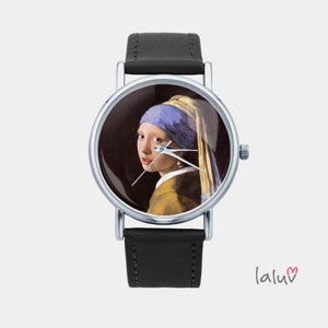 Watch With Graphic Girl With A Pearl Earring image 1
