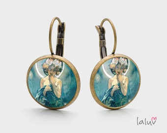 Earrings MOON A.MUCHA