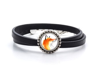 Leather bracelet FOX
