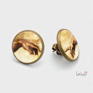 Stick Earrings The Creation Of Adam