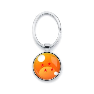 Keychain DRAGONBALL, gift for her, Gift for men, key ring with fantasy theme, with my own graphics, magical gadget, unique key fob