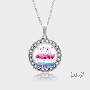 Medallion round FLAMINGOS
