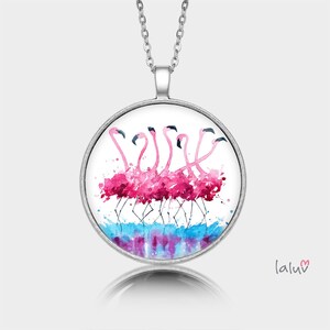 Medallion round FLAMINGOS