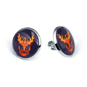 Stick earrings FIERY PHOENIX