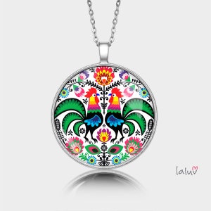 Medallion round ROOSTERS