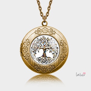 Locket Medallion TREE OF LIFE image 1