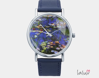 Watch with graphic WATER LILIES