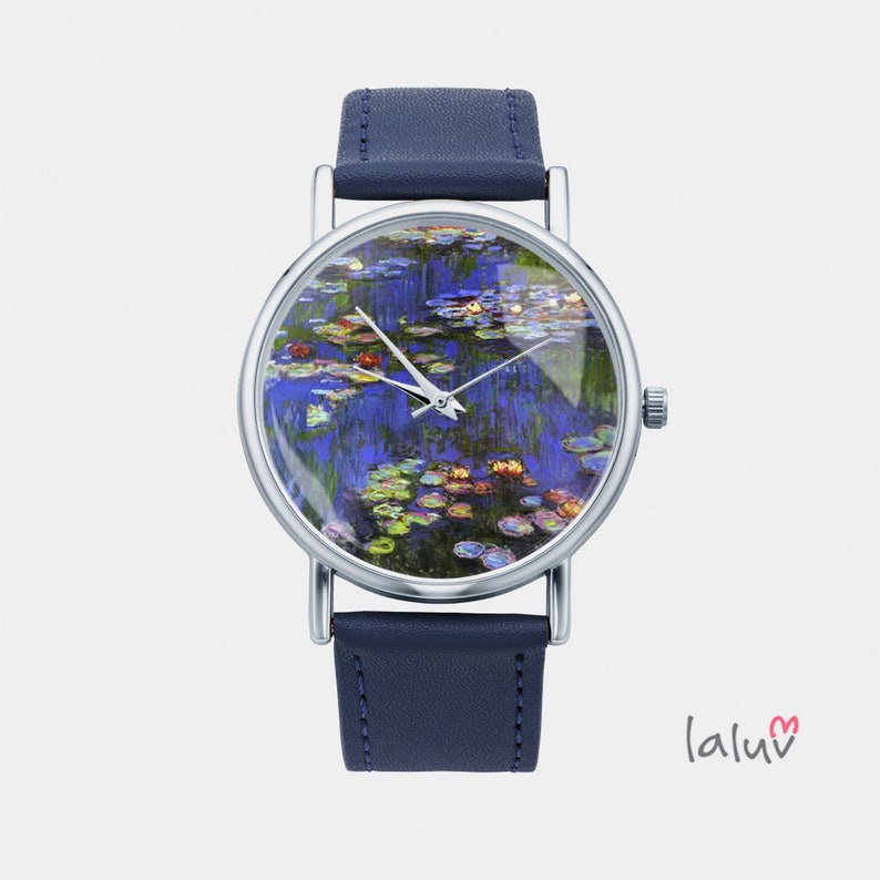 Watch with graphic WATER LILIES image 1