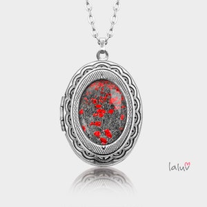 Locket Medallion oval POPPY FIELD image 1