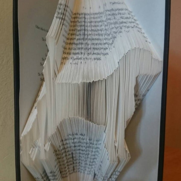 Lovely Beagle Doggy Folded Book Art... Fantastic Dog Lovers/Beagle Owners Gift