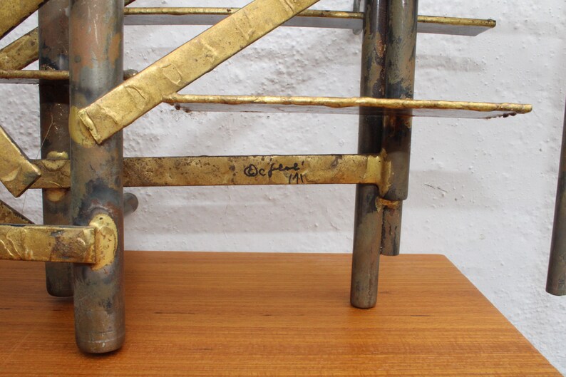 Mid Century Metal Wall Art Sculpture by Curtis Jere C Jere Etsy