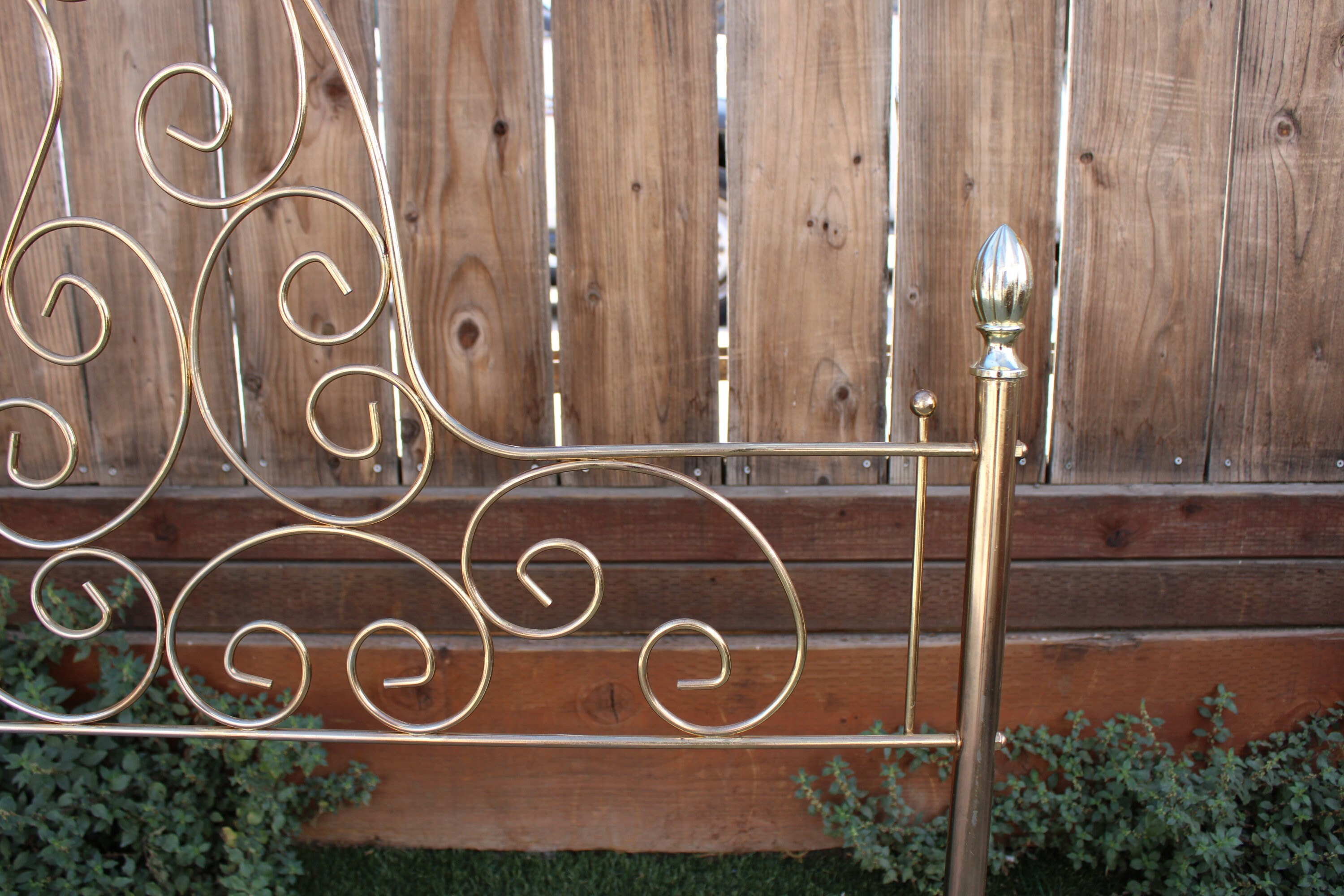 Set of 2 Vintage Metal Brass Bed Twin Bed Headboard Headboards Etsy