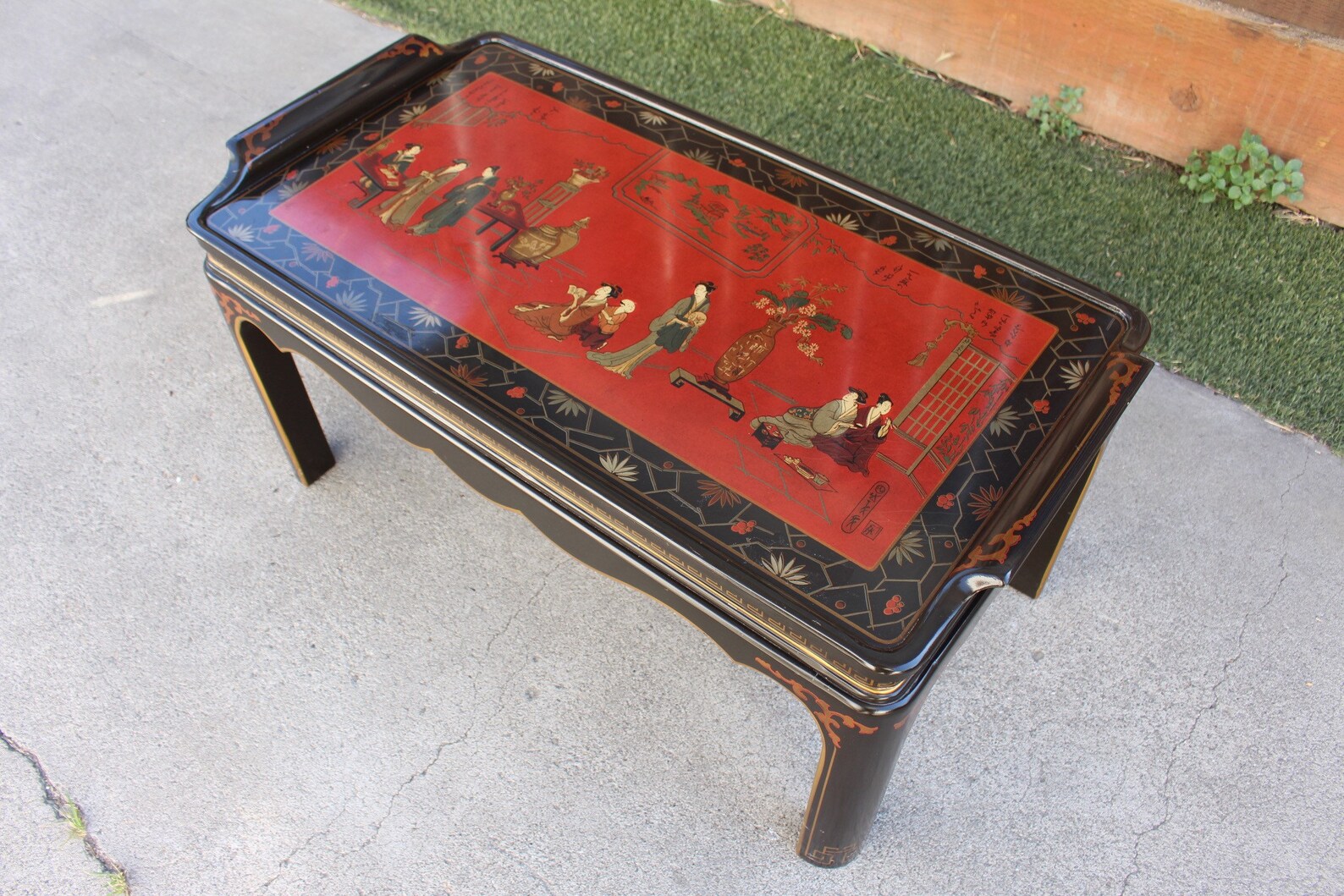 Vintage Asian Coffee Table by Drexel Etsy