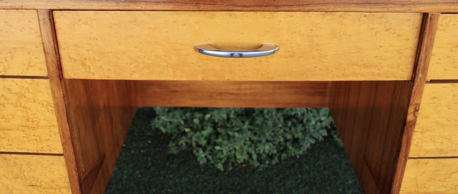 Vintage Mid Century Art Deco Vanity Desk Etsy