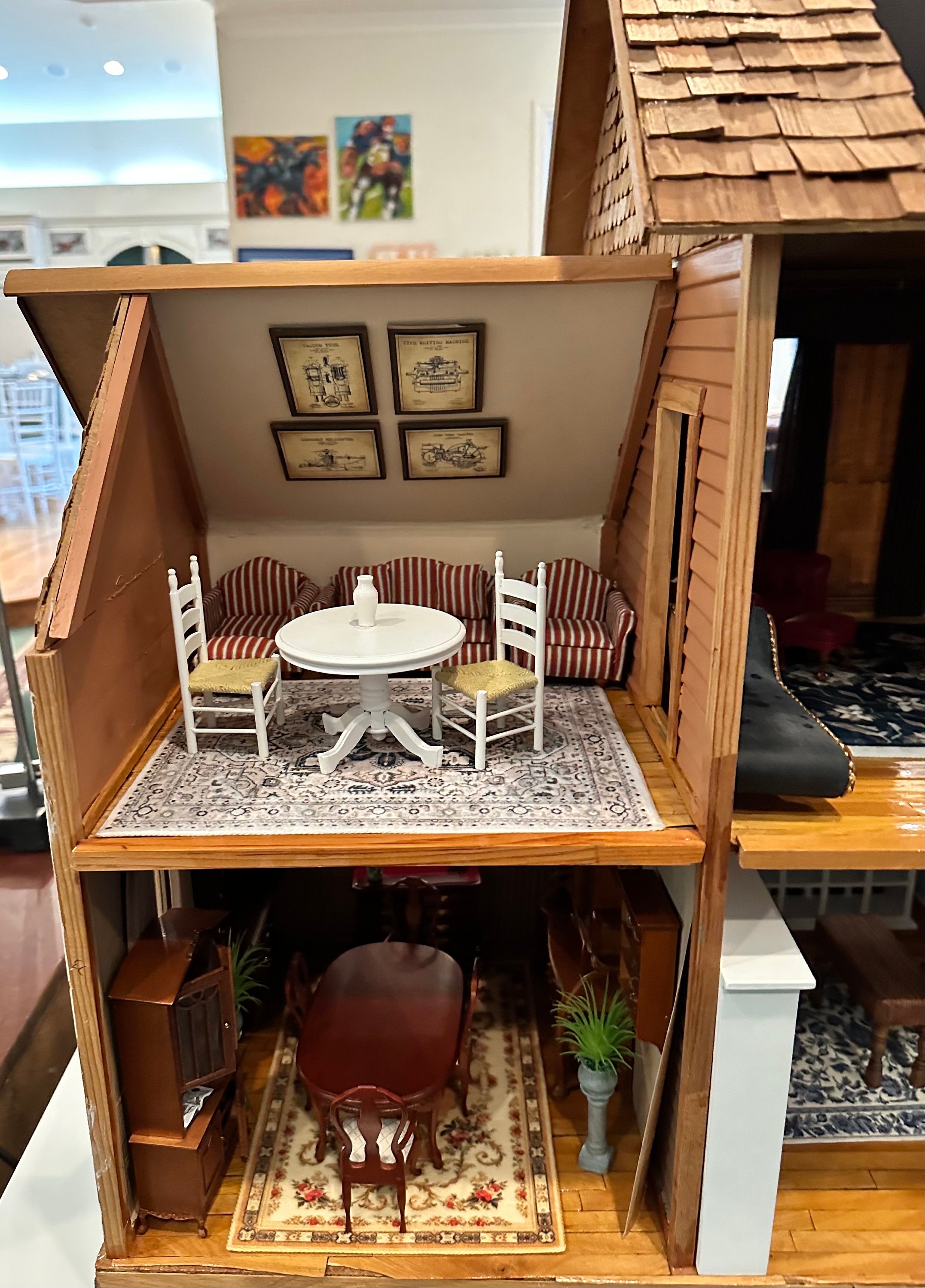 Antique Vintage Large Dollhouse - Etsy
