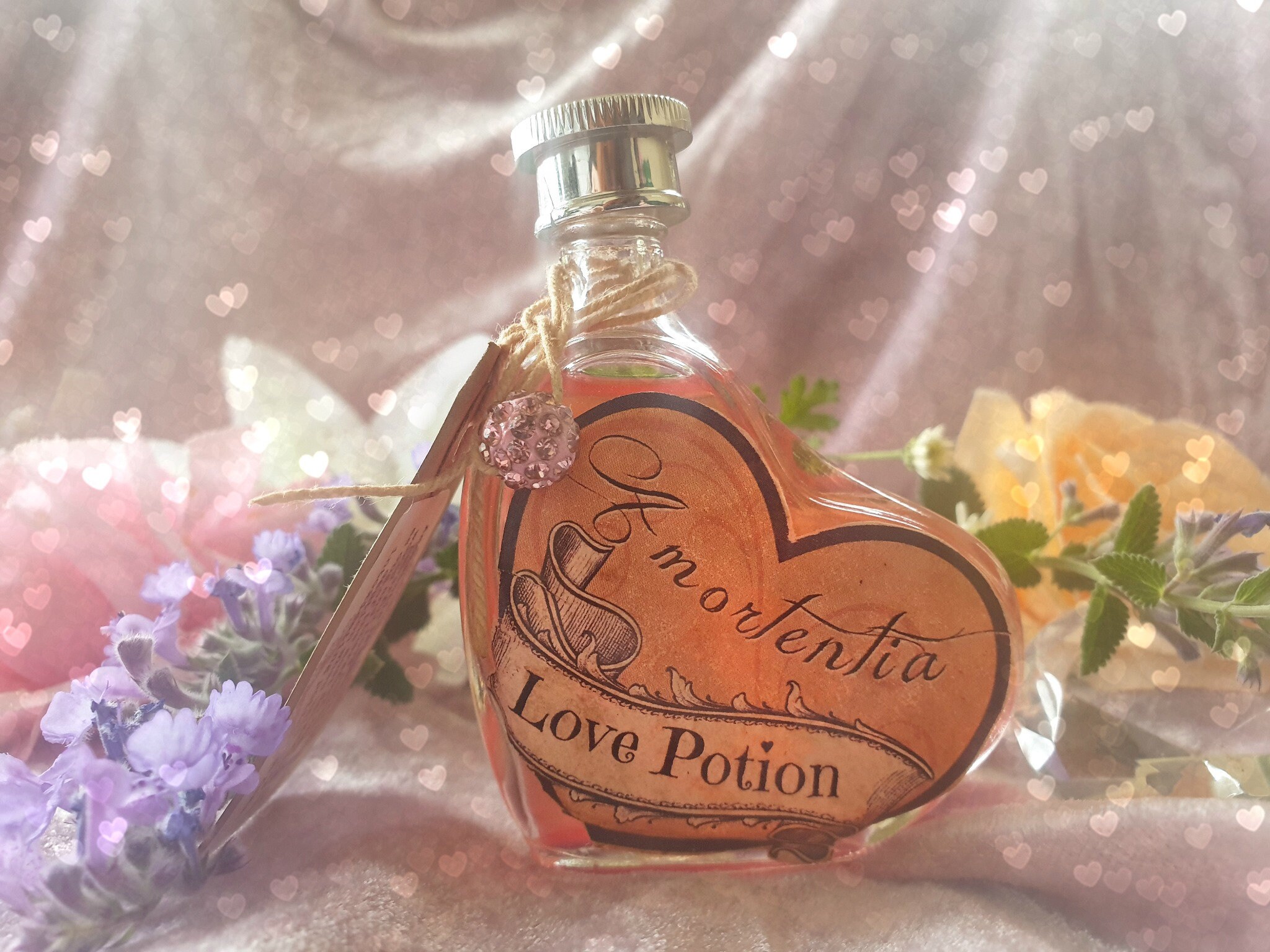 Amortentia Love Spell perfume in heart shaped potion