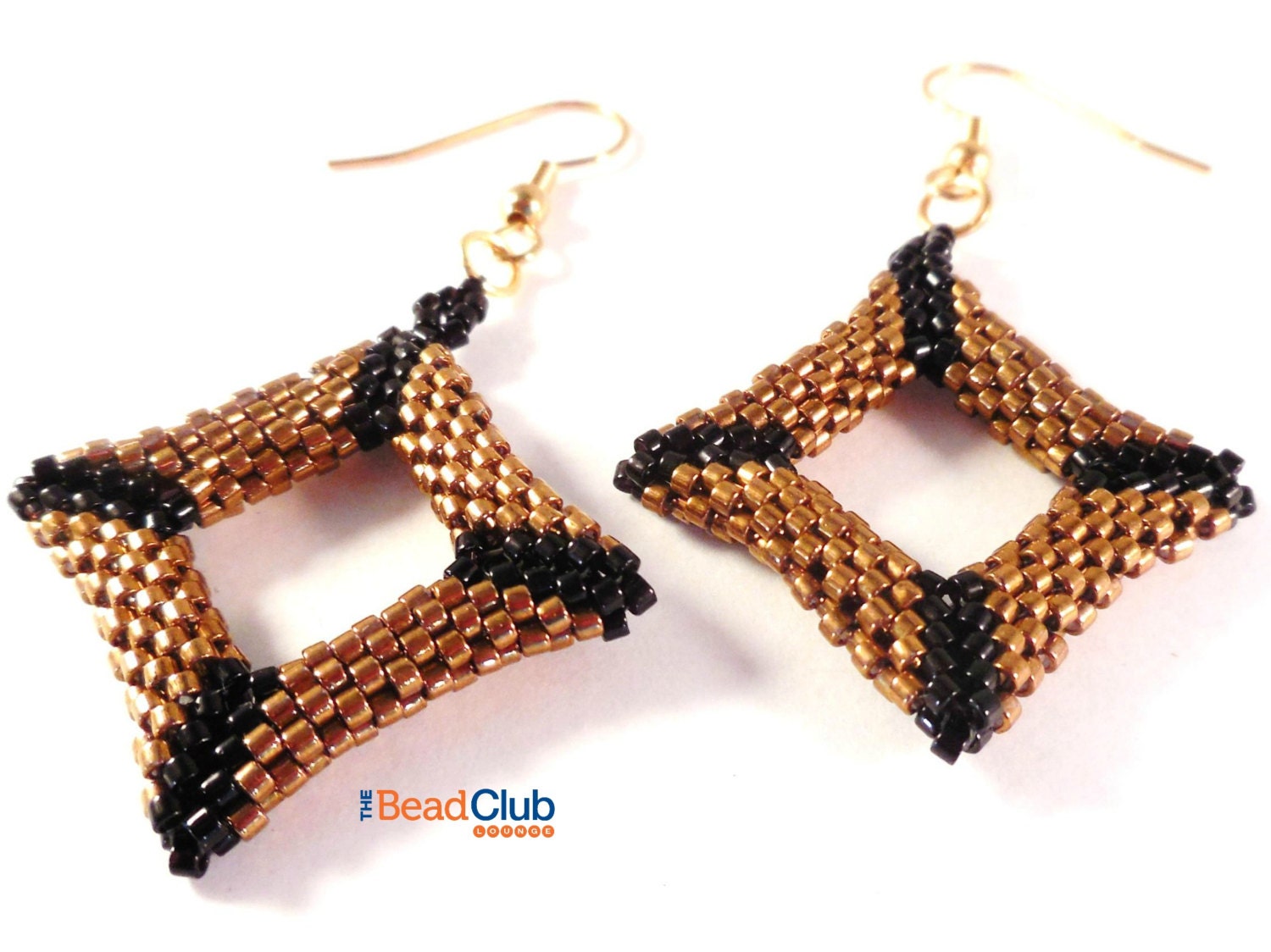 Peyote Earring Tutorial Peyote Stitch Patterns Seed Bead Etsy