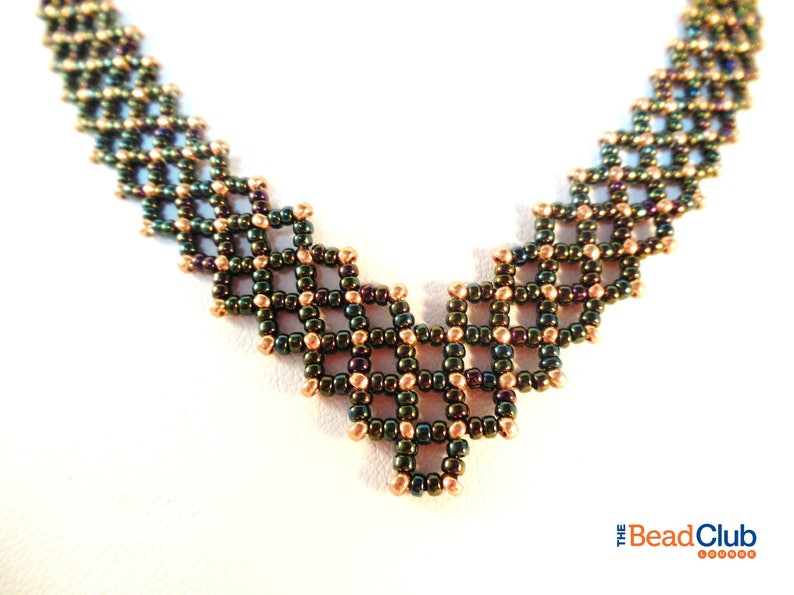 Seed Bead Necklace Pattern Right Angle Weave Tutorials Etsy