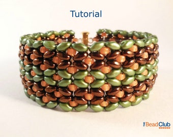 Superduo Bead Patterns - Beaded Bracelet Patterns - Beadweaving Patterns - Bracelet Tutorials - Beading Patterns - Butterflies In A Row