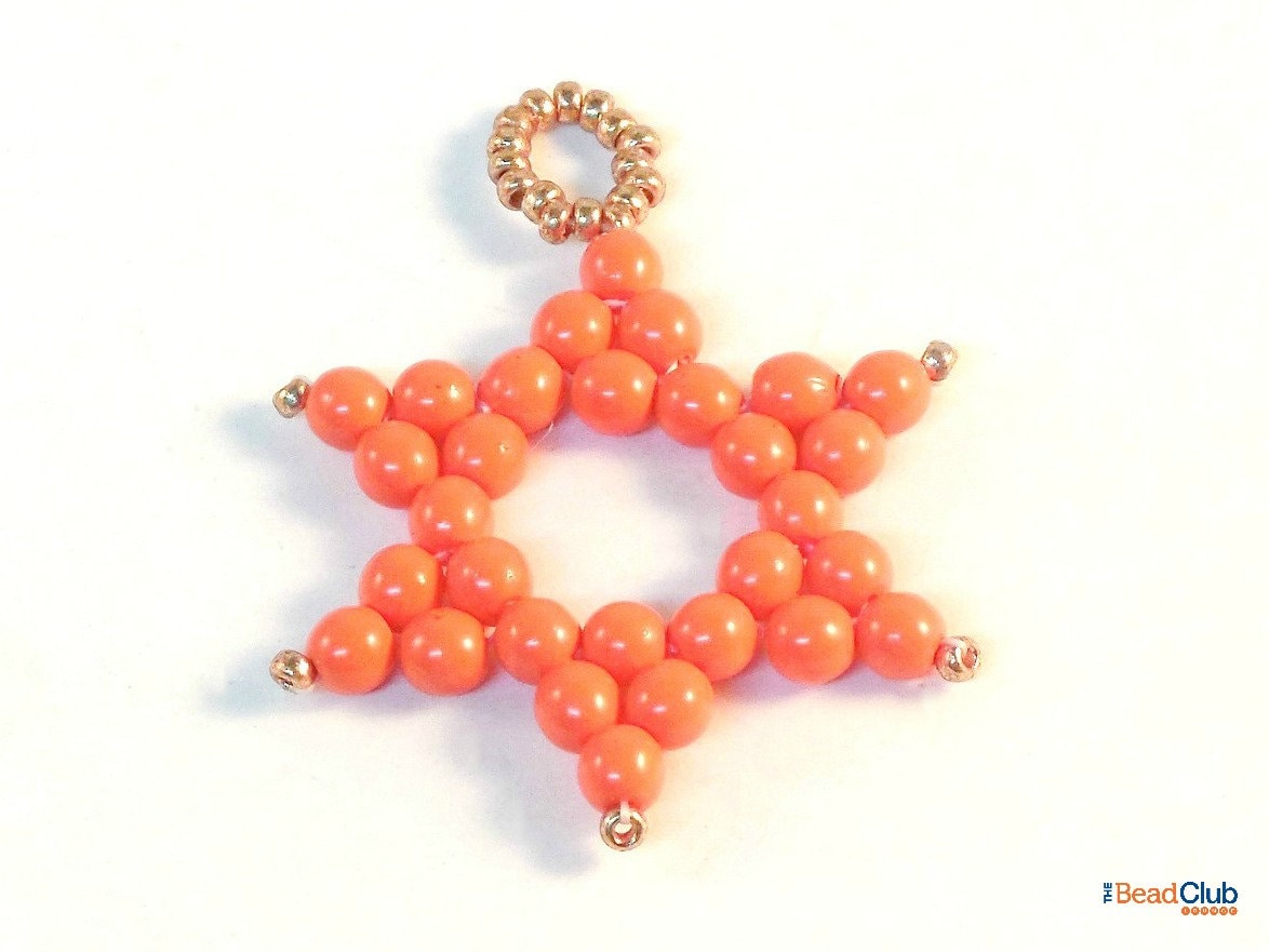 Beaded Star Ornament Patterns Beaded Christmas Ornament Etsy