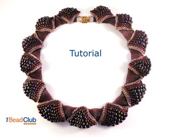 Peyote Stitch Pattern - Seed Bead Patterns - Necklace Tutorial - Beading Tutorials and Patterns - Beadweaving Tutorials - Ruffled Collar