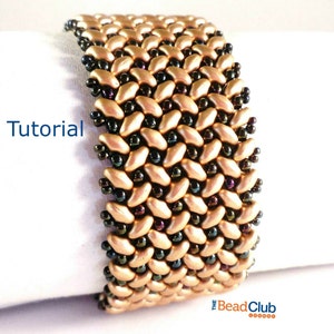 Superduo Bracelet Patterns Beaded Bracelet Patterns Beading Tutorials and Patterns Beadweaving Tutorial Beadwork Tapestry Bracelet image 1