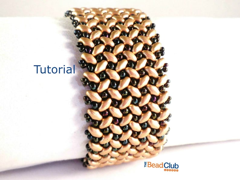 Superduo Bracelet Patterns Beaded Bracelet Patterns Beading Tutorials and Patterns Beadweaving Tutorial Beadwork Tapestry Bracelet image 1