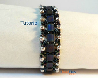 Tila Bead Patterns - Beaded Bracelet Patterns - Beading Tutorials and Patterns - Beadweaving Tutorial - Garden Path Bracelet