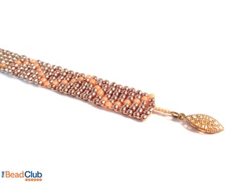 Ladder Stitch Bracelet - Seed Bead Bracelet - Seed Bead Patterns - Beading Patterns - Beading Tutorials - Chevron Bracelet