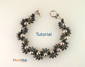 Right Angle Weave Patterns - Beaded Bracelet Patterns - Beading Tutorials and Patterns - Beadweaving Tutorial - Spiky Spiral Bracelet