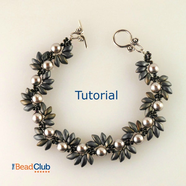 Right Angle Weave Patterns - Beaded Bracelet Patterns - Beading Tutorials and Patterns - Beadweaving Tutorial - Spiky Spiral Bracelet