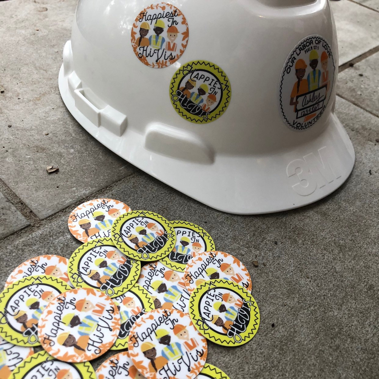 Hi Vis Hard Hat Stickers